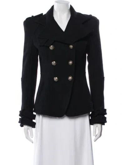 Pre-owned Balmain 2010's Wool Blazer In Black