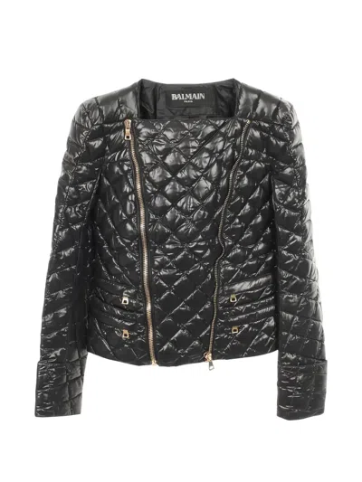 Pre-owned Balmain 2010s Quilting Jacket In Black