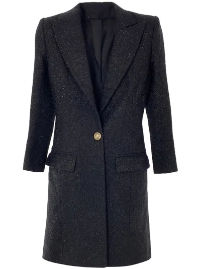 Pre-owned Balmain 2010s Single-breasted Coat In Black