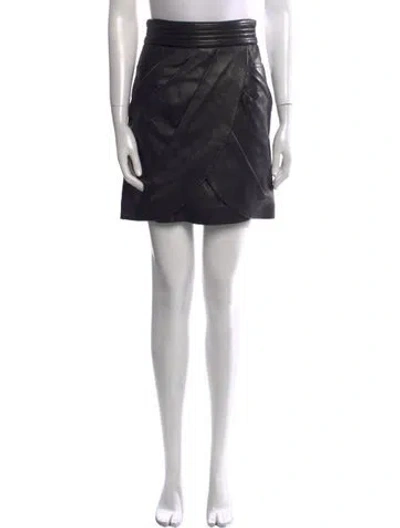 Pre-owned Balmain 2013 Mini Skirt In Black
