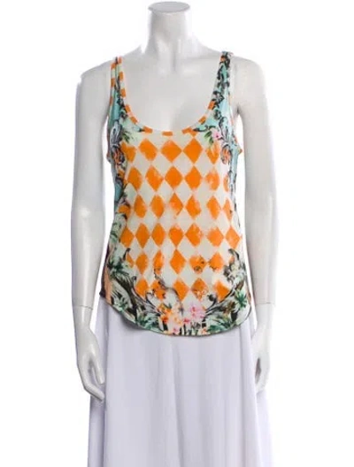 Pre-owned Balmain 2013 Printed Top In Multi