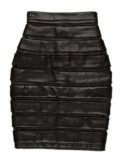 Pre-owned Balmain 2014 Knee-length Skirt In Black