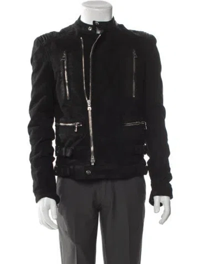 Pre-owned Balmain 2015 Moto Jacket In Black