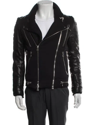 Pre-owned Balmain 2015 Moto Jacket In Black