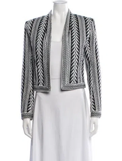 Pre-owned Balmain 2015 Patterned Jacket In Black