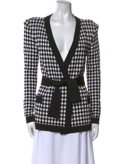 Pre-owned Balmain 2016 Printed Sweater In Black