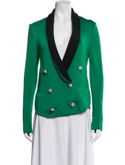 Pre-owned Balmain 2018 Virgin Wool Evening Jacket W/ Tags In Red