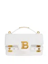 Balmain Leather B-buzz 24 Top-handle Bag In Black