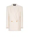Balmain 2-button Tweed Jacket In Neutral