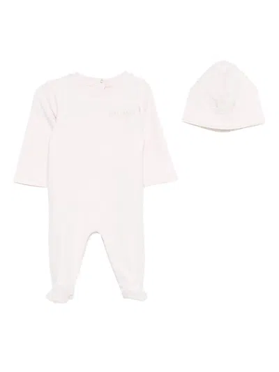 Balmain 2-piece Baby Set In Pink