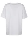 Balmain 3 Btn Lipstick Print T-shirt In Gti Blanc Multi Rose