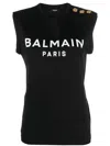 Balmain 3 Buttons Tank Top Clothing