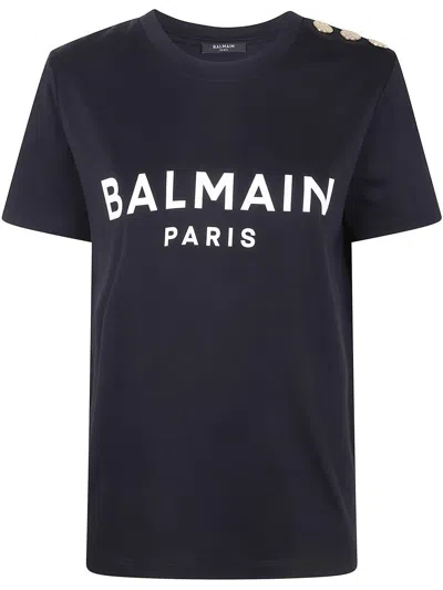 BALMAIN BALMAIN 3 BUTTONS PRINTED T-SHIRT