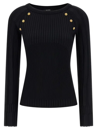 BALMAIN 3 BUTTONS SWEATER