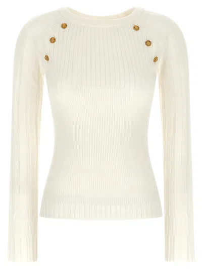 Balmain 3 Buttons Sweater In White