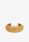 Balmain Signature Mesh Logo-engraved Bracelet In Gold