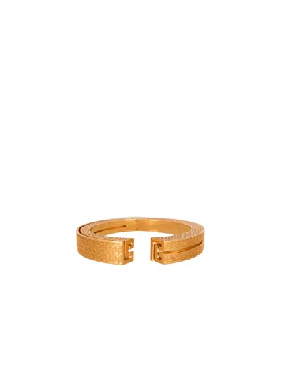 Balmain 3d Pb Bangle Bracelet In Gold