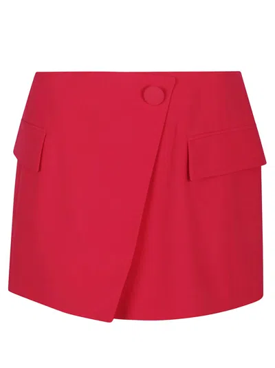 BALMAIN BALMAIN 4 PKTS ASYMETRIC CREPE SHORT SKIRT