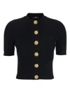 Balmain Women Ss Buttoned Torsade Knit Cardigan