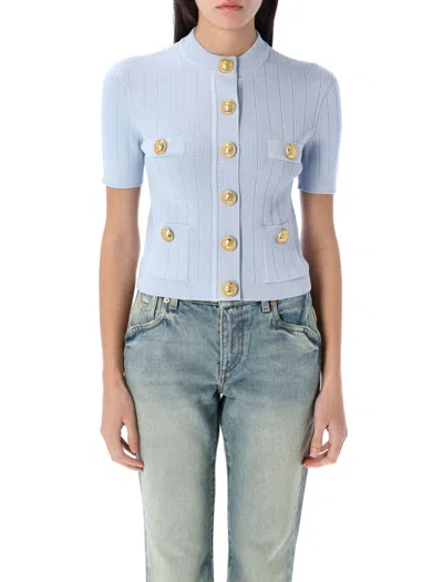 BALMAIN BALMAIN 4-POCKET KNITTED CARDIGAN