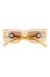 Balmain 53mm Square Sunglasses In Gold