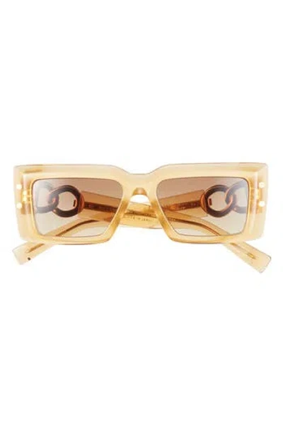Balmain 53mm Square Sunglasses In Gold