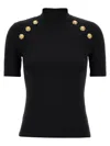 Balmain 6-button Knit T-shirt