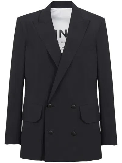 Balmain 6-button Double-breasted Blazer In Black