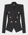 Balmain 6-button Fitted Wool Jacket