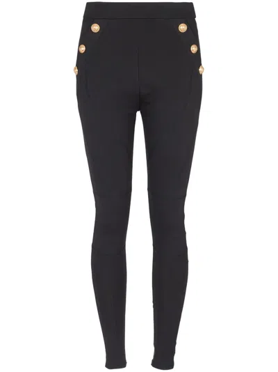 BALMAIN 6-BUTTON KNITTED LEGGINGS