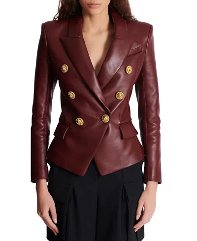 BALMAIN 6-BUTTON LAMBSKIN JACKET