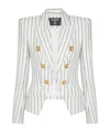 Balmain 6-button Pinstripe Jacket In Multi