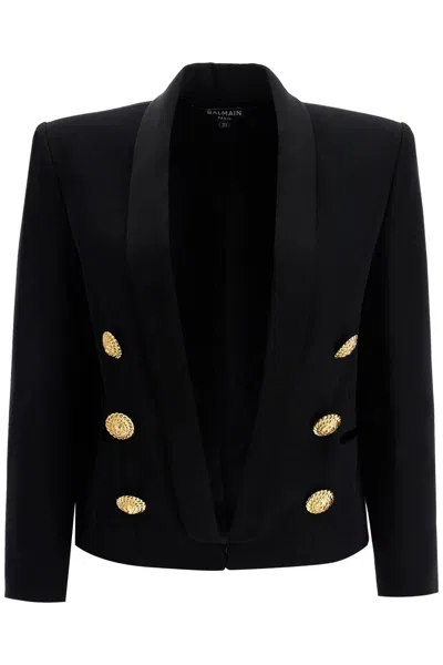 Balmain Jackets And Vests In Black