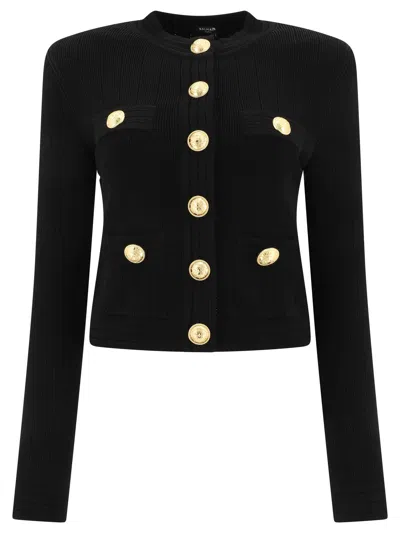 Balmain 6-buttons Cardigan Knitwear Black