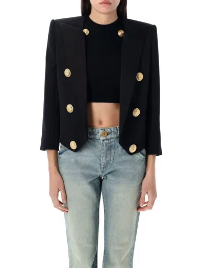 BALMAIN 6 BUTTONS CROPPED JACKET