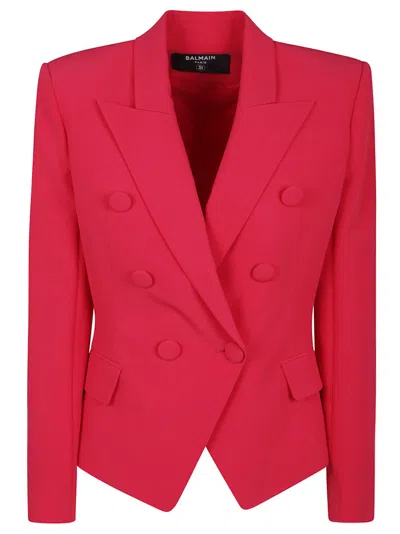 BALMAIN BALMAIN 6 BUTTONS FITTED CREPE JACKET