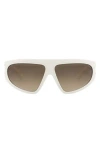 Balmain 62mm Shield Sunglasses In Gray