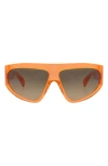 Balmain 62mm Shield Sunglasses In Orange
