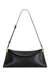 Balmain 64-83 Medium Bag In Smooth Leather In Black