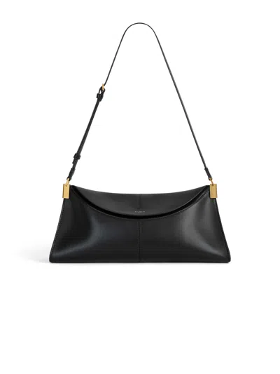 Balmain 64-83 Medium Bag In Smooth Leather In Black