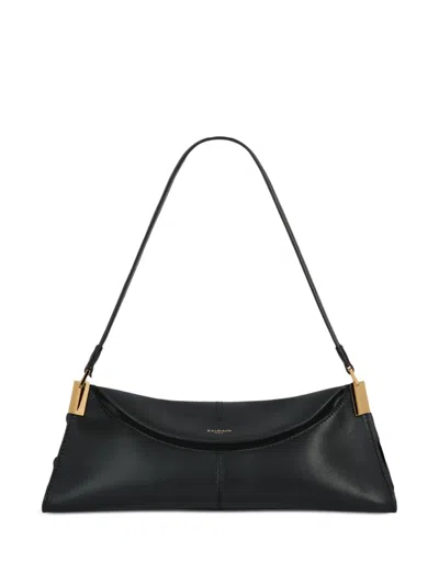 Balmain 64-83 Small Bag In Smooth Leather In Black