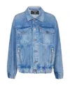 Balmain Men Denim Jacket In Blue