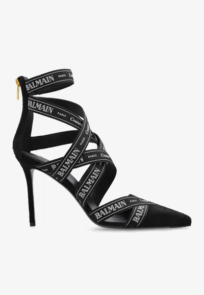 BALMAIN COUTURE 95 RIBBON PUMPS