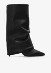 Balmain Trouser 95 Mid-calf Boots In Black