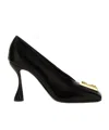 Balmain 'golden Hardware' Sculpted Heel Pumps In Black
