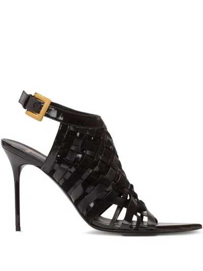 Balmain 95mm Open-toe Sandals In Black
