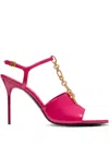 Balmain 95mm Sync Pointed-toe Sandals In Pink