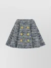 Balmain A-line Silhouette Tweed Skirt