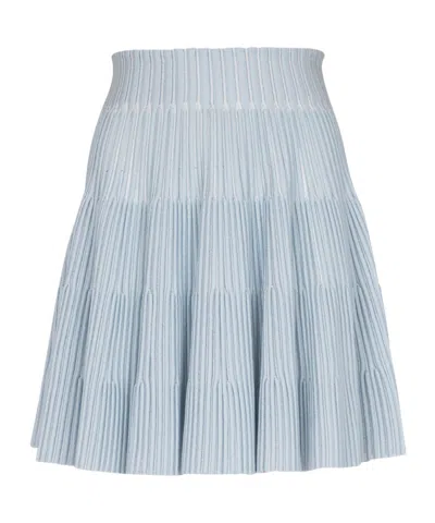 BALMAIN BALMAIN A-LINE TEXTURED KNIT SKIRT