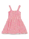 Balmain Tweed Gingham Dress In White